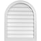 Ekena Millwork Round Top Surface Mount PVC Gable Vent w/ 2"W x 1-1/2"P Brickmould Frame, 24"W x 30"H GVPRT24X3002SN - alternate 1